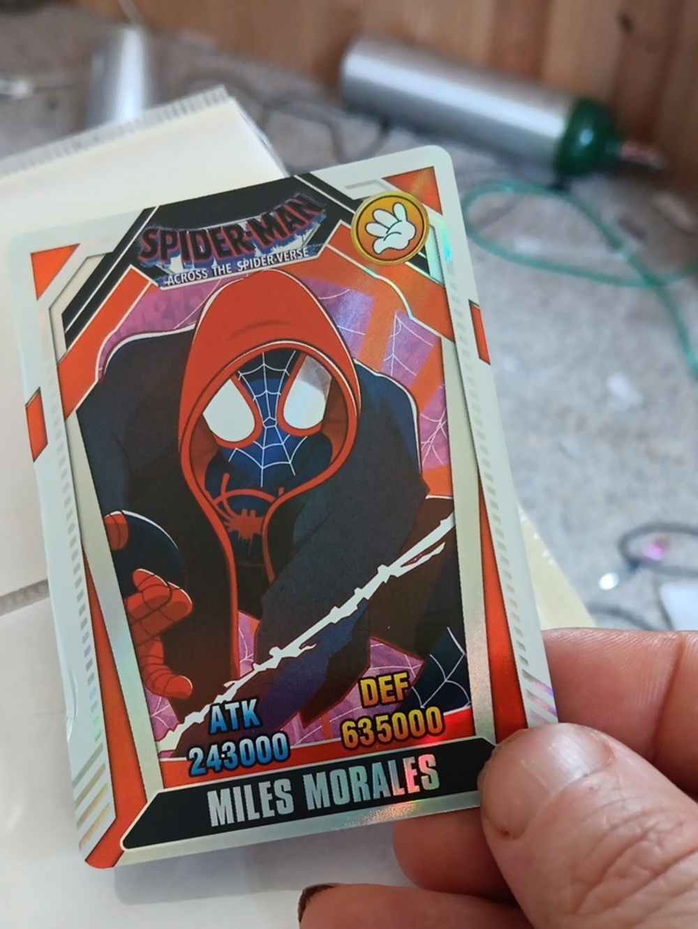 Spiderman Miles Morales Card - Red/Black